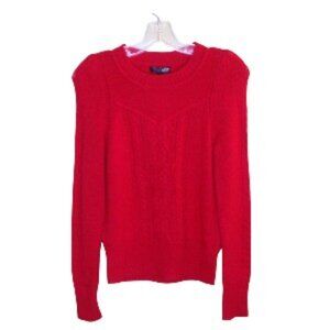 Aqua Cashmere Sweater Red Small NWT